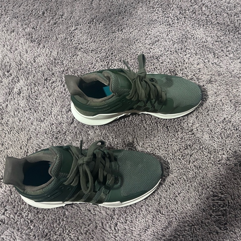 Adidas EQT Support ADV Originals Womens Green Running Sneakers - Picture 2 of 6